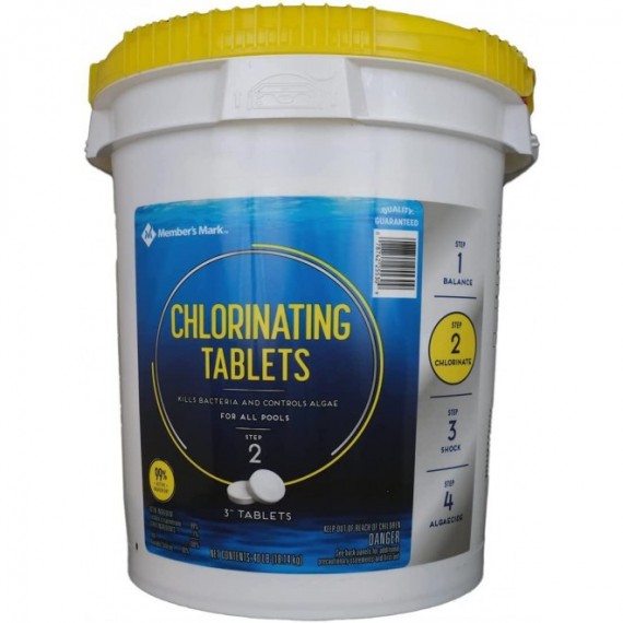 Members Mark Chlorinating Tablets 40LB 3" Tablets.