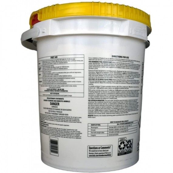 Members Mark Chlorinating Tablets 40LB 3" Tablets.