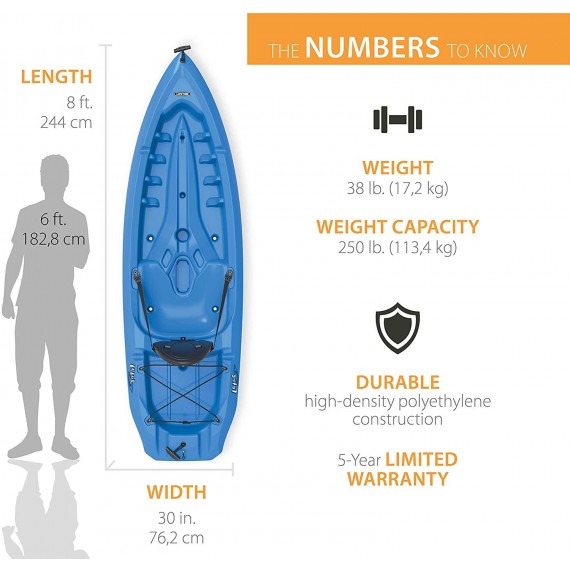 Lifetime Lotus Sit-On-Top Kayak with Paddle
