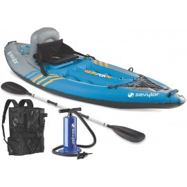 Sevylor Quikpak K1 1-Person Kayak Blue, 8'7