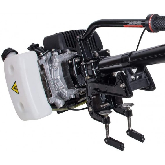 funchic 4 Stroke 3.6 HP Outboard Motor 55CC Boat Engine with Air Cooling System for Inflatable Boats, Fishing Boats, Sailboats, and Small Yachts