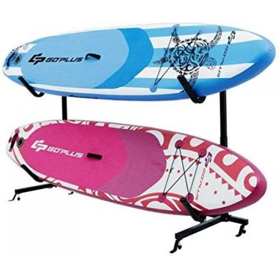 Sunil Freestanding Kayak Rack Height Adjustable Dual Storage