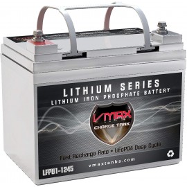 VMAX LFPU1-1245 12V 45AH Lithium LiFePO4 Marine Battery Ideal for Boats 35LB Trolling Motors (12 Volt 45AH, Group U1, 580Wh) - Replaces AGM Gel SLA