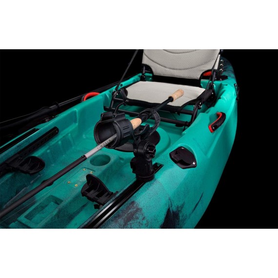 Vibe Kayaks Yellowfin 100 10 Foot Angler Sit On Top Fishing Kayak, Adjustable Hero Comfort Seat, Flush Rod Holders & Built in Storage