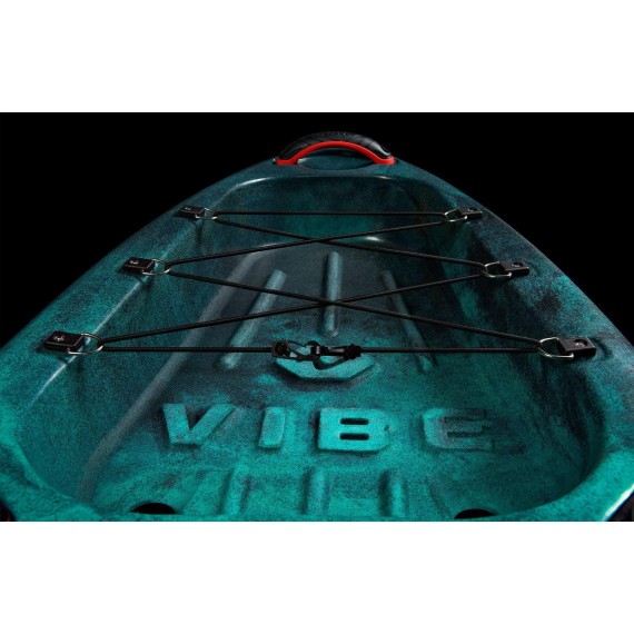 Vibe Kayaks Yellowfin 100 10 Foot Angler Sit On Top Fishing Kayak, Adjustable Hero Comfort Seat, Flush Rod Holders & Built in Storage