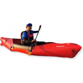 Tucktec Advanced 10 Foot Foldable Kayak Folding Canoe, Portable Lightweight, Boat Fits in Your Car No Roof Rack Needed, Stronger Than Inflatable, for Kids or Adult (Red)