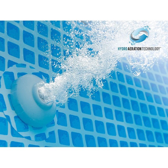 Intex 26729EH 16 Foot by 48 Inch Clearview Prism Fr Above Ground Swimming Pool with Filter Pump, Easy Set Up and fits up to 6 People