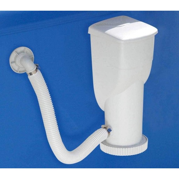 Summer Waves SkimmerPlus P53FX1500 1500GPH Above Ground Swimming Pool 120V GFCI Skimmer Filter Pump System with 1.25