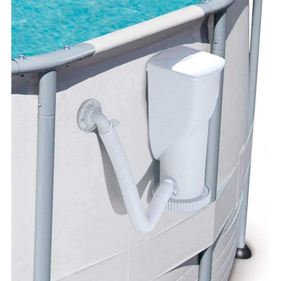 Summer Waves SkimmerPlus P53FX1500 1500GPH Above Ground Swimming Pool 120V GFCI Skimmer Filter Pump System with 1.25