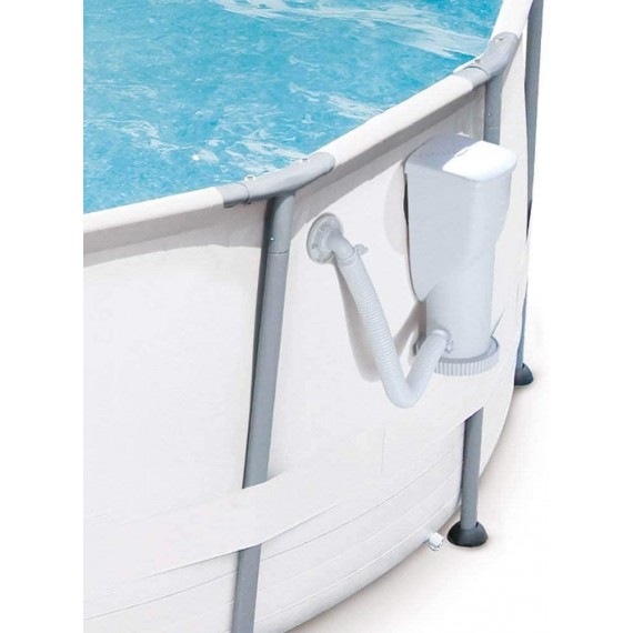 Summer Waves SkimmerPlus P53FX1500 1500GPH Above Ground Swimming Pool 120V GFCI Skimmer Filter Pump System with 1.25