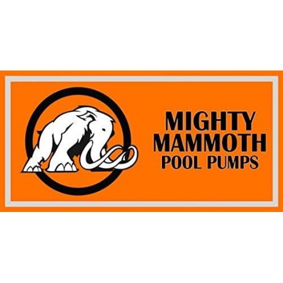 2 Horsepower Above Ground Pool Pump with Cord - Mighty Mammoth High Performance Motor for  Swimming Pool Water - 2  - 110V-120V - 60HZ